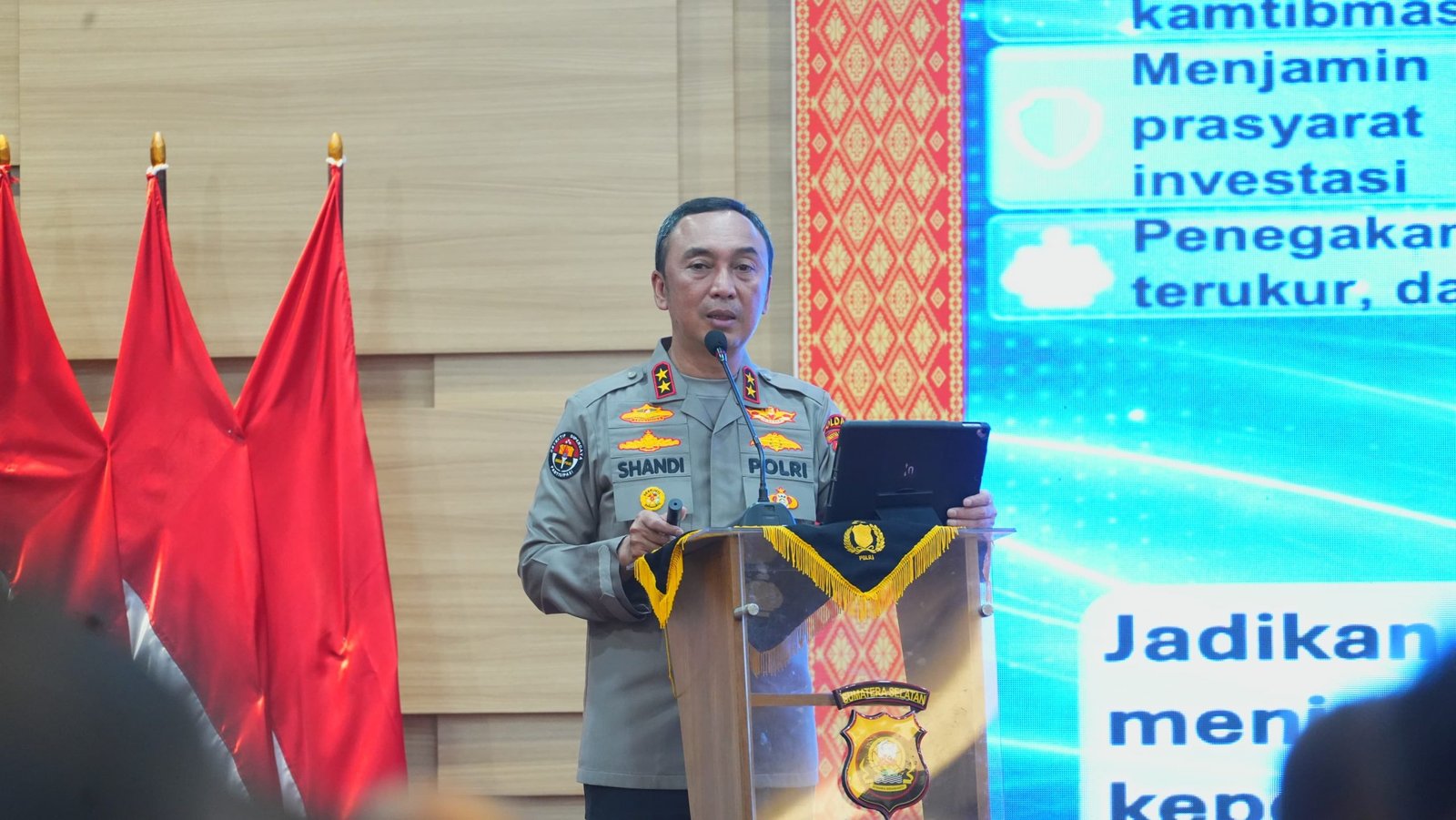 Kapolda Sumsel Paparkan Commander Wish 2026 Fokus Stabilitas Ekonomi